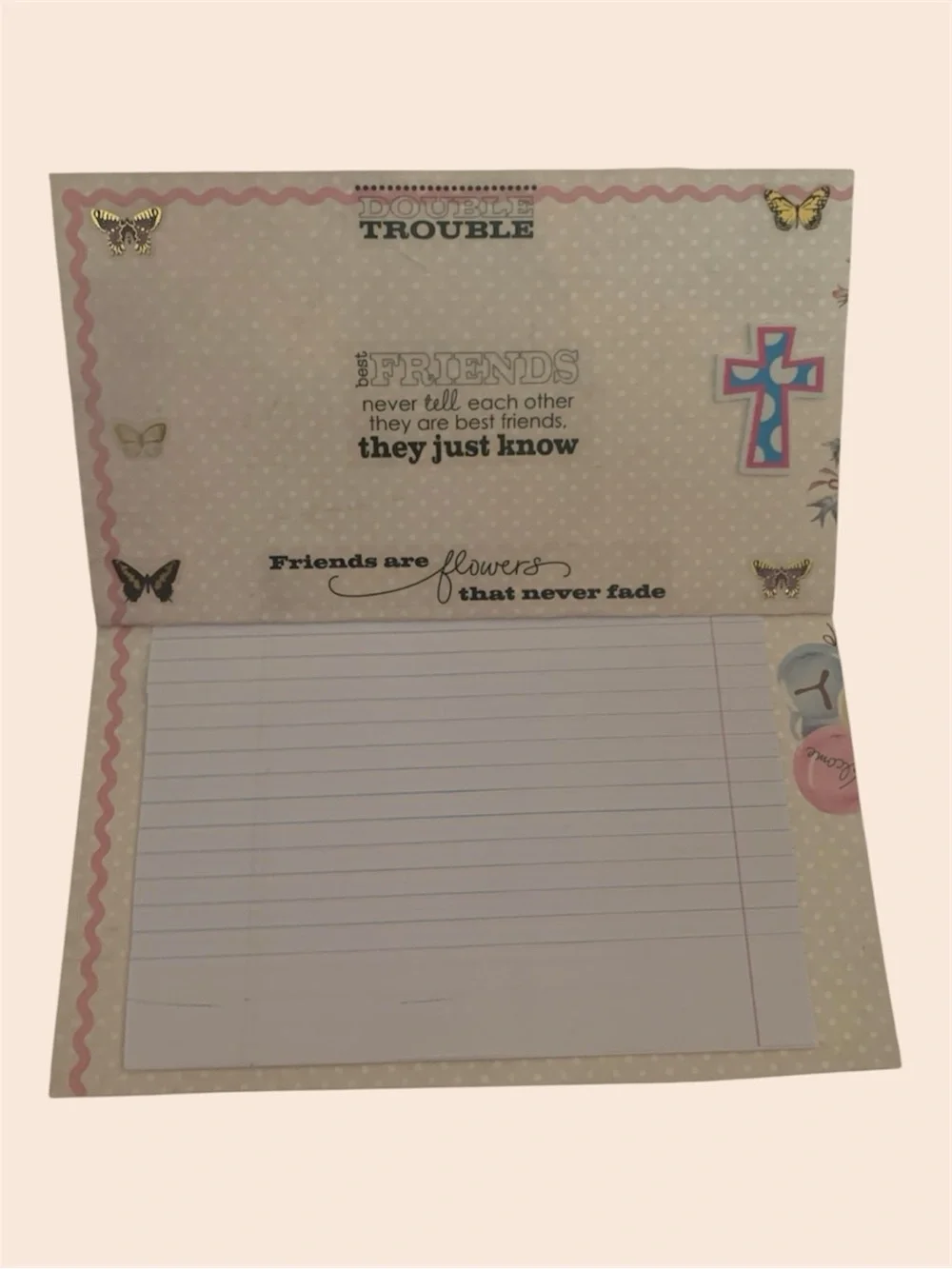 Handmade Floral Journal Pack • Faith & Friendship Gift Notebook Set 6 Packs
